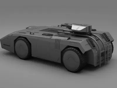 military  truck  3D model