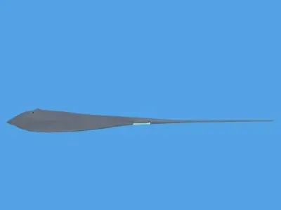 Low Poly Cartoon Stingray Low-poly 3D model