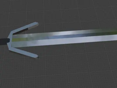 Metal sword Low-poly 3D model