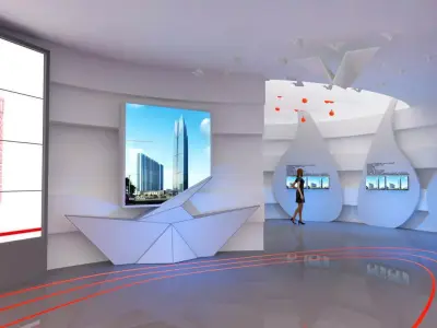 Exhibition - Size - 18X93DMAX2012-0045 3D model