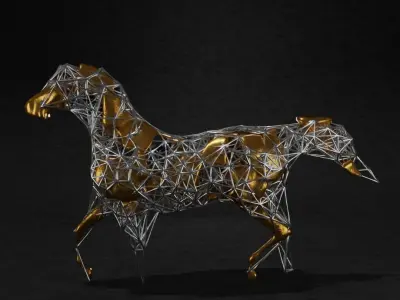 horse 3D model buy