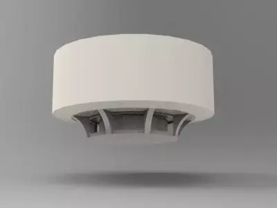 Smoke Detector  Building and Industrial Fire Safety 3D Model 3D print model