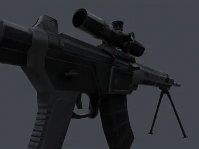 QBU-191 Low-poly 3D model