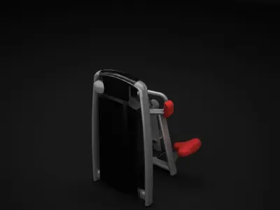 Low Row Machine 3D model