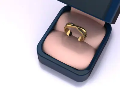 Flow ring denign 3D model