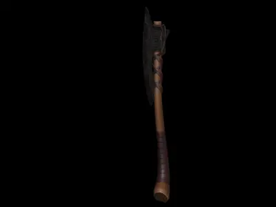 War Axe Low-poly 3D model shop