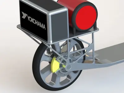 Electric Scooter Project 3D model