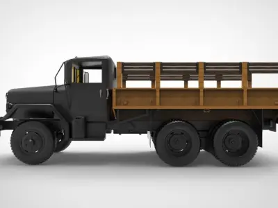 M35 half ton Cargo Truck 3D model