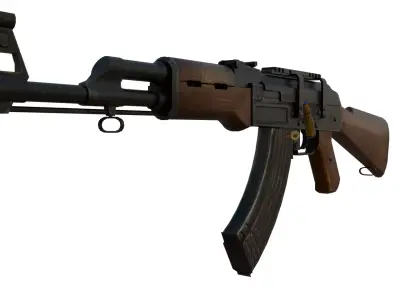 AK 47 3D Model Fully Rigged Game-Ready Low-poly 3D model