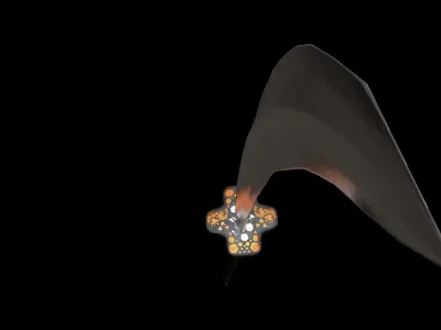 Japanese weapon set Low-poly 3D model