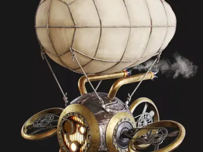 Steampunk Drone 3D model