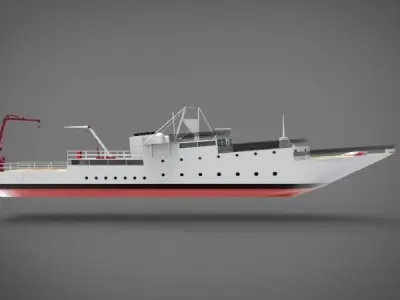 research ship type Y 3D model