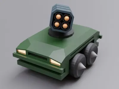 Mini tanks collection 3D model