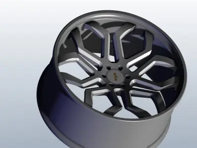 A CAR RIM 3D model