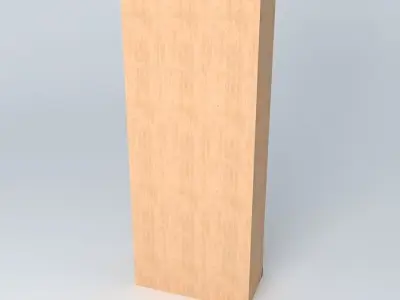 Indiana red pine shelf 3D model