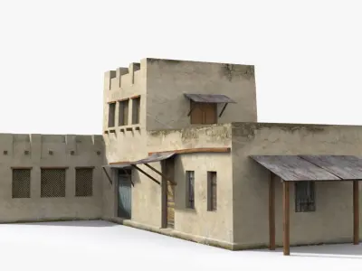 Arab x16 Low-poly 3D model