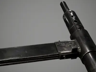 Sten MKII Low-poly 3D model