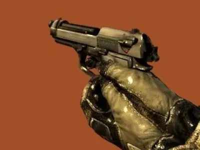 fps A gun M9 Low-poly 3D model