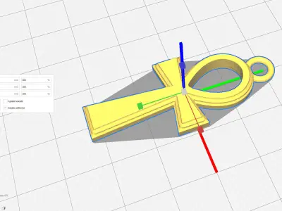 Ankh Cross Necklace 3D print model