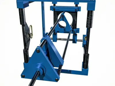 Safe Drill Rig Low-poly 3D model