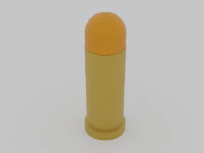 pistol bullet Low-poly 3D model