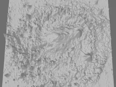 NGC 2336 GALAXY 3D SOFTWARE ANALYSIS 3D print model