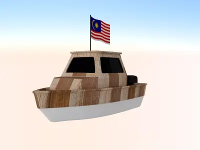 Malaysia Fishing Boat 3D model
