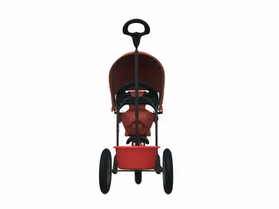 Baby stroller tricycle 03 3D model