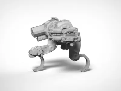 Mech- Sabueso All terrain military mech vehicle 3D print model