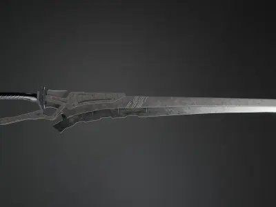 sword Low-poly 3D model 23