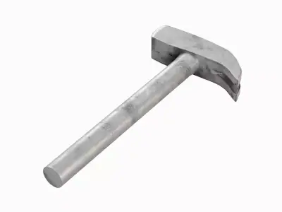 Iron Hammer 02 Low-poly 3D model