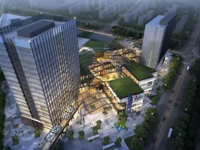 3Dmax fashion city commercial square building 232 3D model