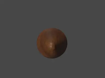 stylized bullet layout made of wood PBR low-poly Game Ready Free low-poly 3D model