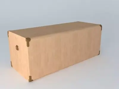 Indiana red pine trunk 3D model