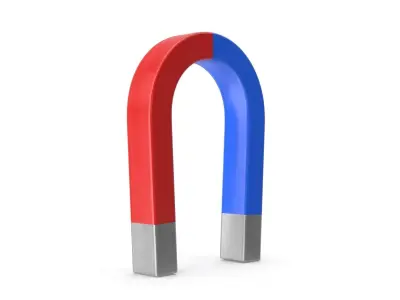 Magnet Low-poly 3D model get