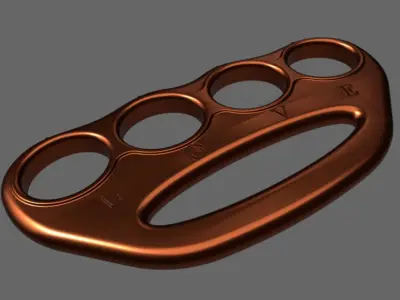 Brass knuckles 3D model