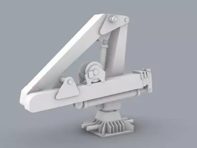 Palfinger Loading Crane Low-poly 3D model