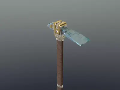 Hoe - Mithril Low-poly 3D model