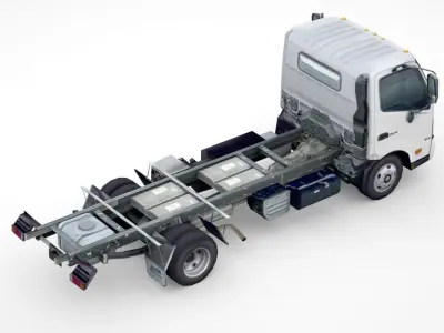 Hino 616 Hybrid Chassis 2020 Low-poly 3D model