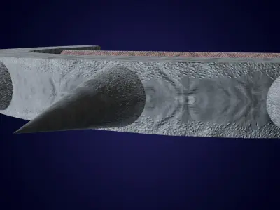 Two-Way Sword Low-poly 3D model