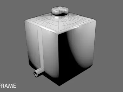 Plastic Water Tank 5 3D model