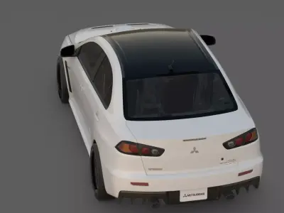 2015 Mitsubishi Lancer Evolution Final Edition 3D Model 3D model