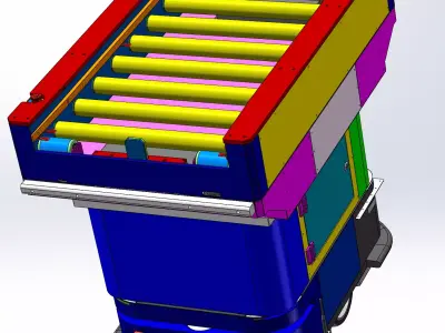 AGV line transfer vehicle 3D model