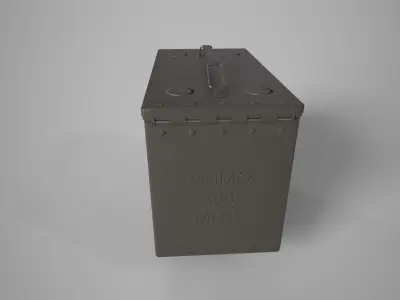 Ammo Box Low-poly 3D model