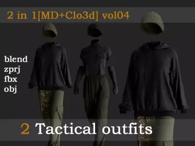 2 Tactical outfits vol04 3D model