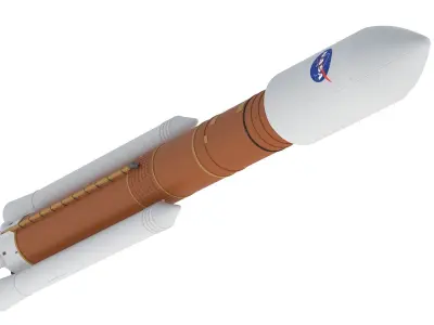 SLS Block 2 Cargo Rocket 3D model