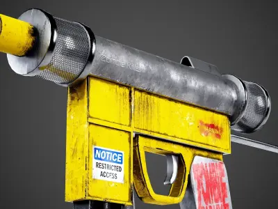 Zombie Killer Low-poly 3D model