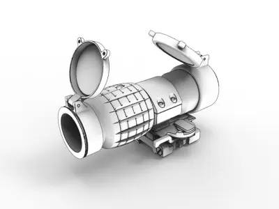 EOTech 3x FTS Magnifier 3D model