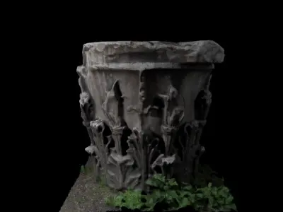 Roman capital Free 3D model