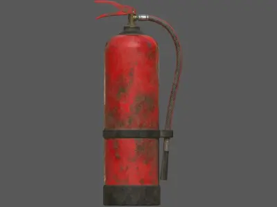 Old Fire Extinguisher PBR Low-Poly Game Ready 3D Model Low-poly 3D model